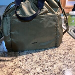 Calpak Olive Green Nylon Bag
